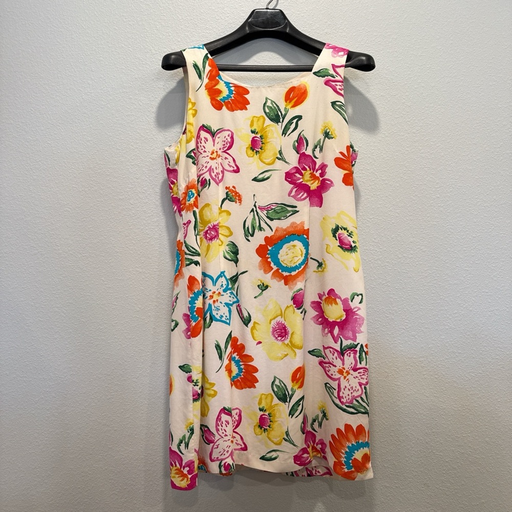 Floral Knee Length Dress Women's Size 8 Cottagecore Prairie Lightweight